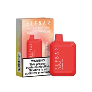 ELF BAR LB5000 Disposable 5000 potahů Red Apple Ice