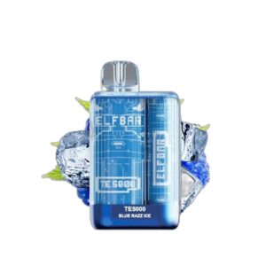 ELF BAR TE5000 Disposable 5000 potahů Blue Razz Ice