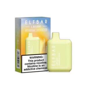 ELF BAR LB5000 Disposable 5000 potahů Cranberry Soda 650 mAh