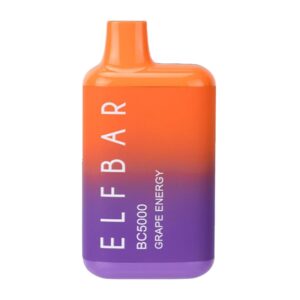 ELF BAR BC5000 Disposable 5000 potahů Grape Energy 13 ml