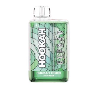 ELF BAR Hookah TE5000 Disposable 5000 potahů Ice Cream 13,5 ml