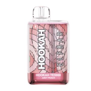 ELF BAR Hookah TE5000 Disposable 5000 potahů Juicy Peach 13,5 ml