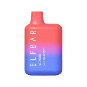 ELF BAR BC3000 Disposable 3000 potahů Sakura Grape 650 mAh