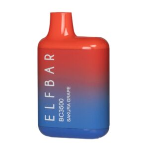ELF BAR BC3500 Disposable 3500 potahů Sakura Grape