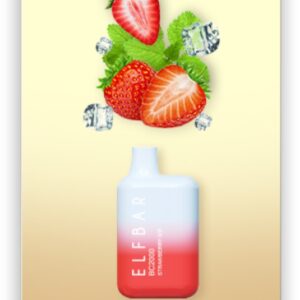 ELF BAR BC2000 Disposable Strawberry Ice 2000 potahů