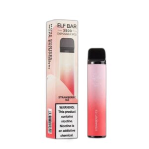 ELF BAR 3500 Disposable 3500 potahů Strawberry Ice