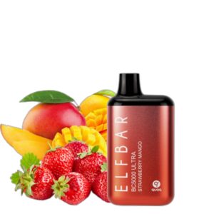 ELF BAR BC5000 Ultra Disposable 5000 potahů Strawberry Mango 650 mAh