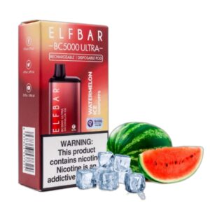 ELF BAR BC5000 Ultra Disposable 5000 potahů Watermelon Ice 650 mAh